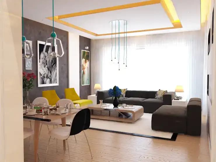 İki Renkli Salon Duvarlarıyla Modern ve Şık Mekanlar Yaratma Rehberi