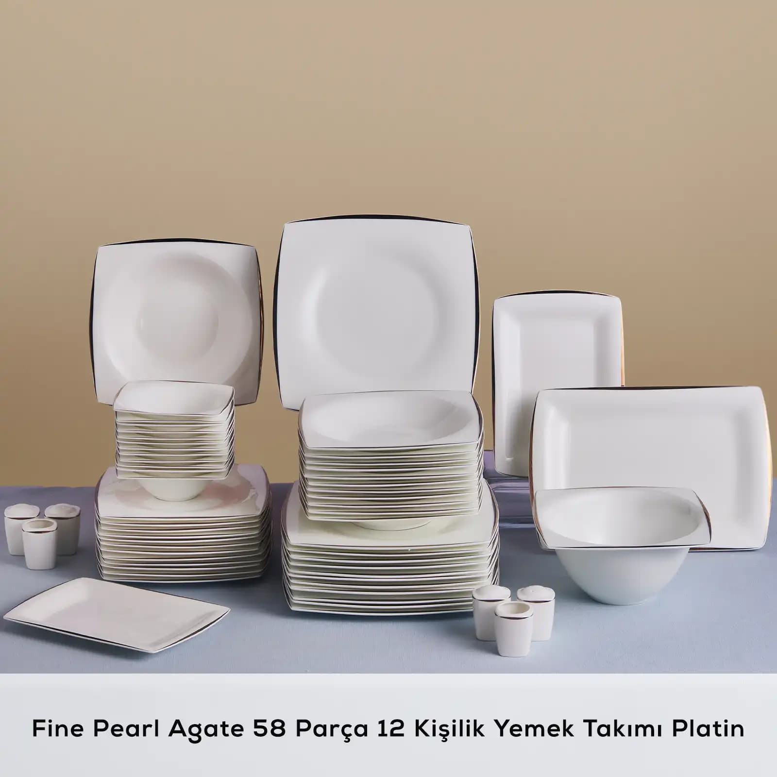 Karaca Agate Platin Yemek Takımı ile Şık ve Modern Sofralar Yaratın