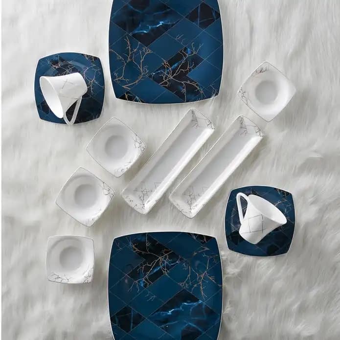 Karaca Fine Pearl Midnight Kahvaltı Takımı ile Sofralarınıza Zarafet Katın