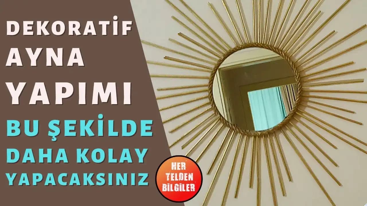 Kendi Dekoratif Aynanızı Yapma Rehberi: Estetik ve Fonksiyonellik İçin Adımlar