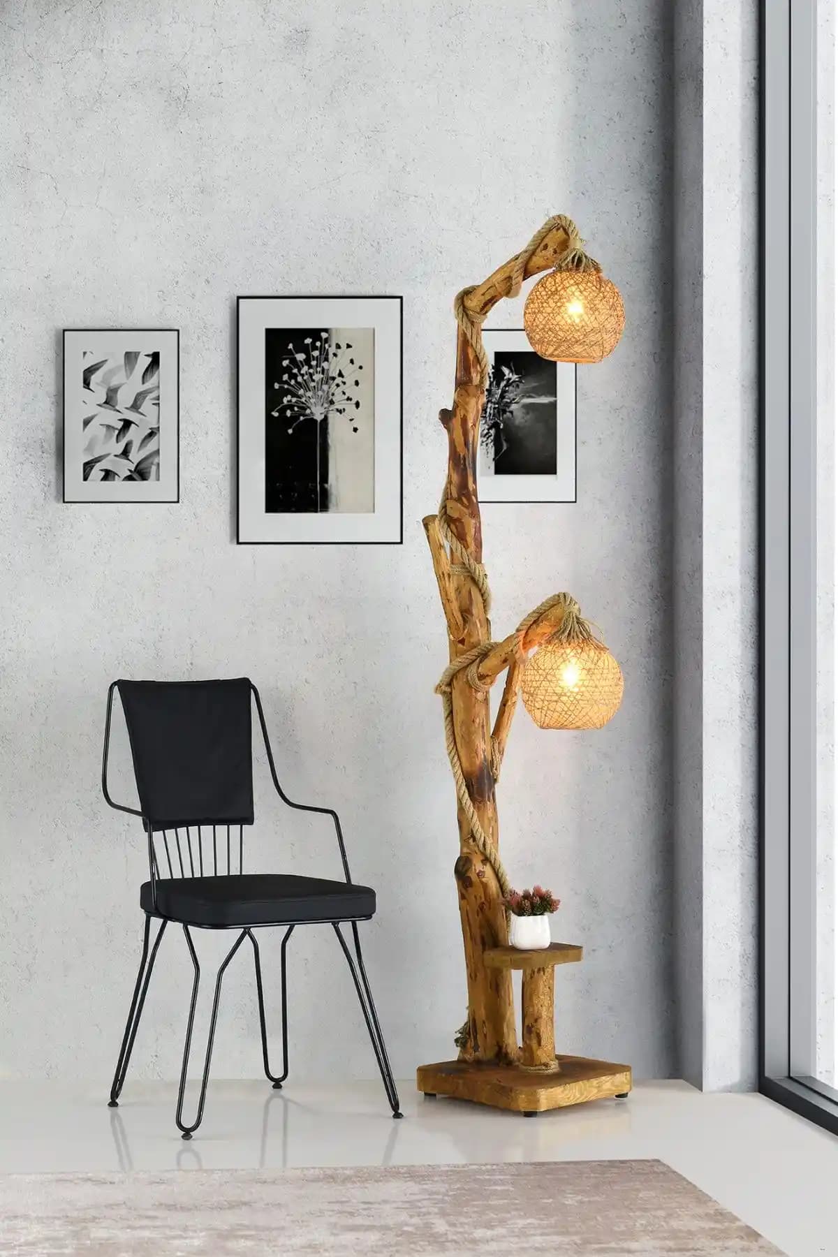 Kütük Lambader ile Doğal ve Şık Dekorasyonlar Yaratmanın Yolları ve İpuçları