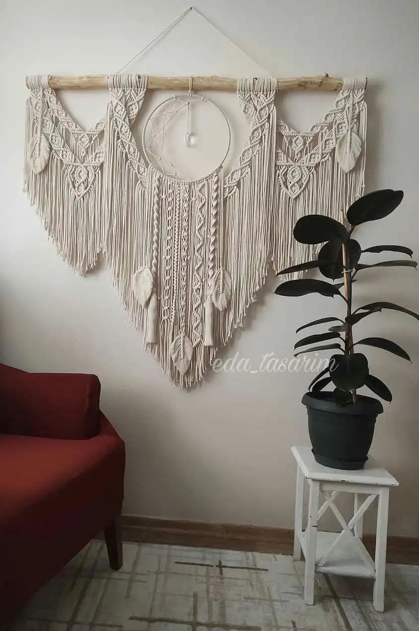 Makrome Duvar Süsleriyle Mekanlara Doğal ve Sanatsal Dokunuşlar Yapın