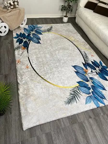 Mavi Halı Örtüsü ile Dekorasyonda Şıklık ve Konforun Birlikteliği