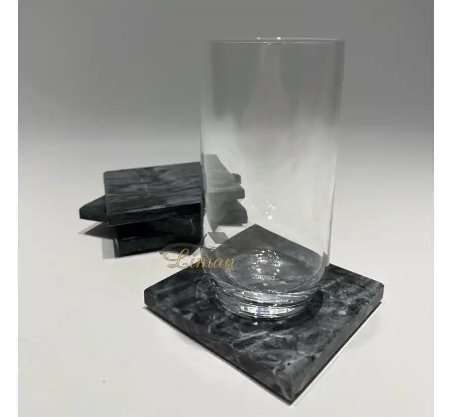 Mermer Bardak Altlıkları ile Dekorasyonunuza Zarafet Katın Modern ve Şık Tasarımlar