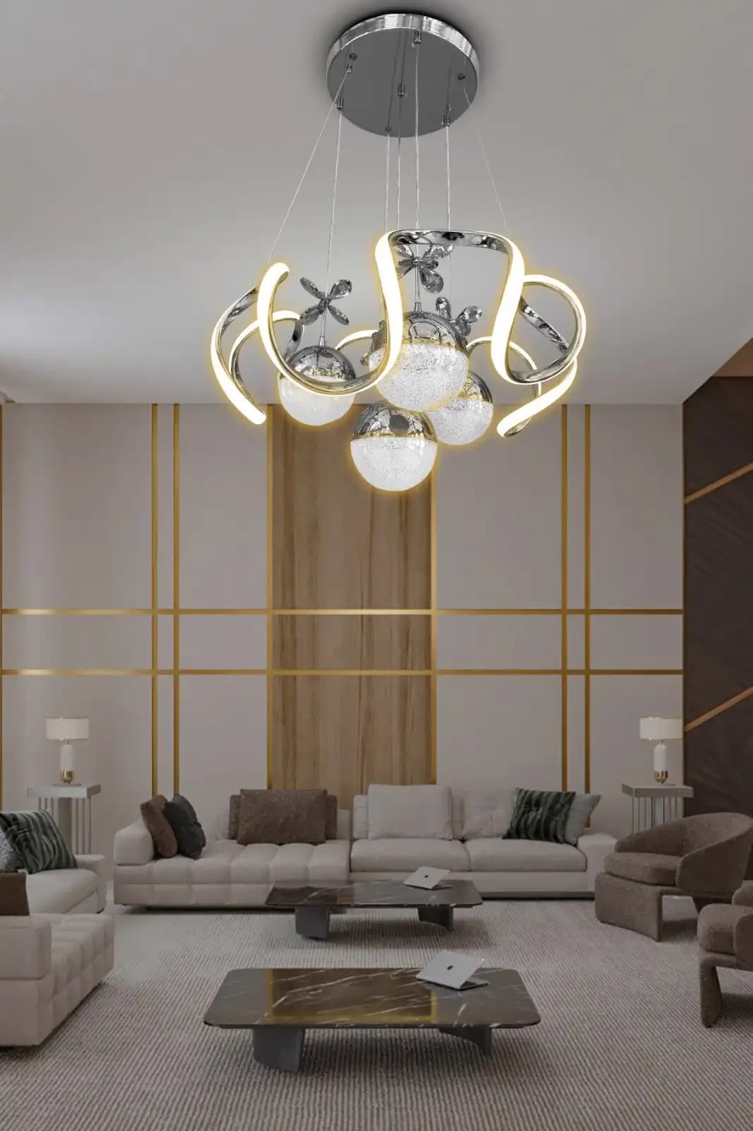 Salon Dekorasyonunda Ledli Avizeler ile Modern ve Estetik Mekânlar Yaratın