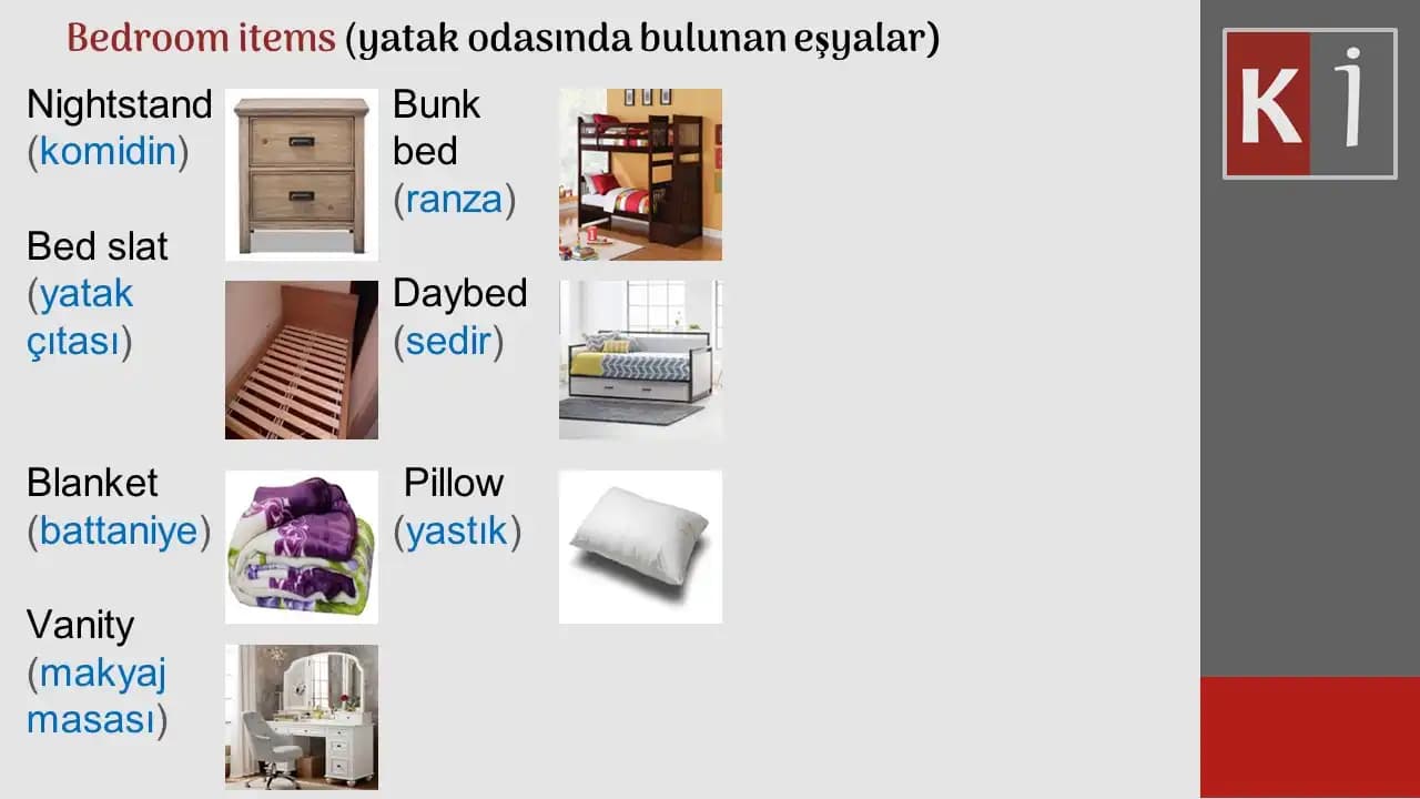 Yatak Odası Dekorasyonunda İngilizce Terimlerin Kullanımı ve Modern Tasarım İpuçları
