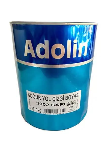 Adolin Soğuk Yol Çizgi Boyası Sarı 3 kg - Güvenli ve Dayanıklı Yol İşaretleme Çözümü