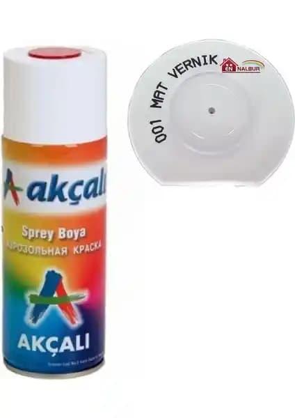 Akçalı Sprey Boya 400 001 Mat Vernik Yüzeylerde Dayanıklılık ve Estetik Sağlar