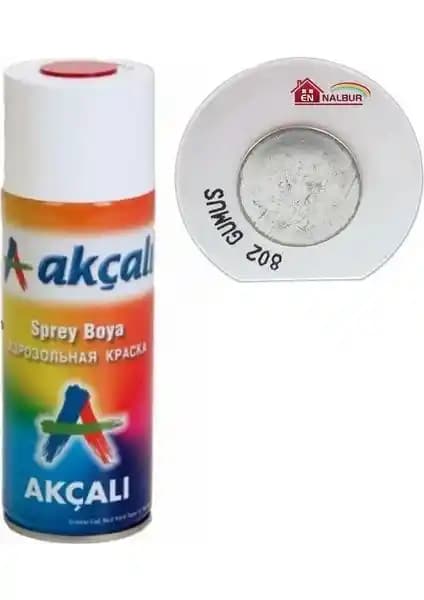 Akçalı Sprey Boya 400 ml 802 Gü(müş) ile Dayanıklı ve Parlak Yüzey Kaplama Çözümü