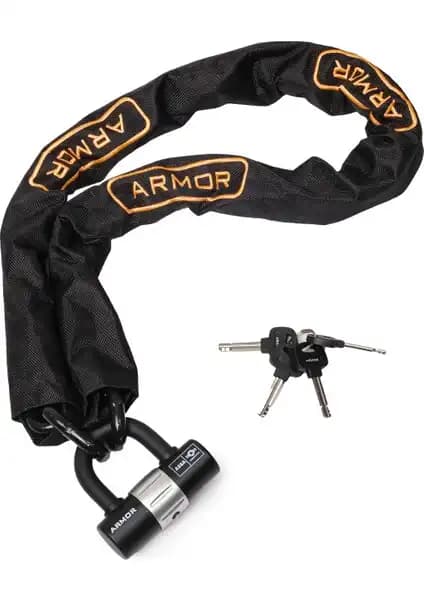 Armor 812MV Askeri Serisi Çelik Zincir ve U Bar Güvenlik Seti Yüksek Dayanıklılık