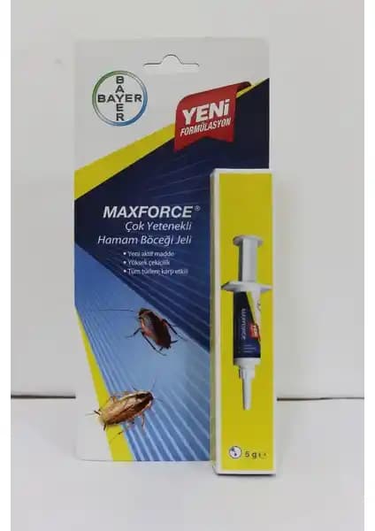Bayer Maxforce Hamam Böceği Jeli 5 G ile Etkili ve Güvenilir Böcek Kontrolü Çözümü