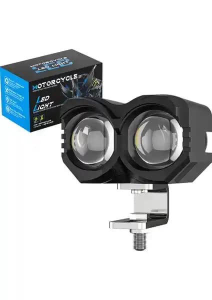 Dekohop Motosiklet Sis Farı Çift Renk Seçeneği Güçlü ve Dayanıklı Tasarım