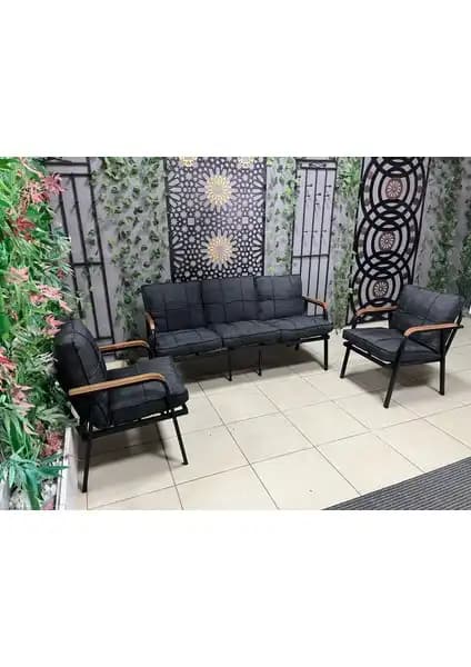 Dekoroom 3+1+1 Zen Bahçe Takımı: Dayanıklı ve Estetik Dış Mekan Mobilyası