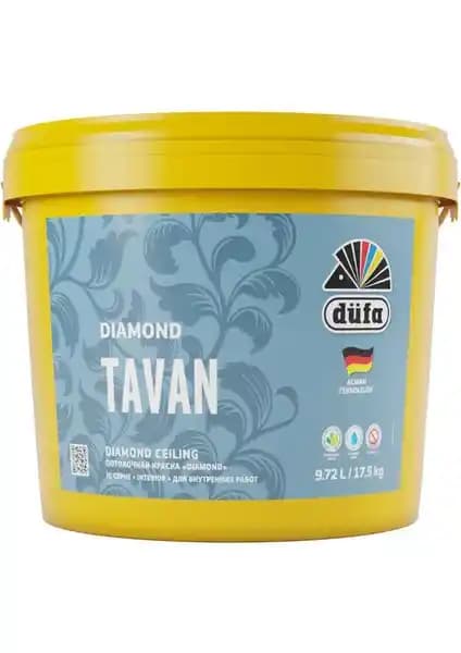 Düfa Diamond Mat Beyaz Tavan Boyası 17.5 Litre Yüksek Kapatıcılık ve Çevre Dostu Özelliklerle