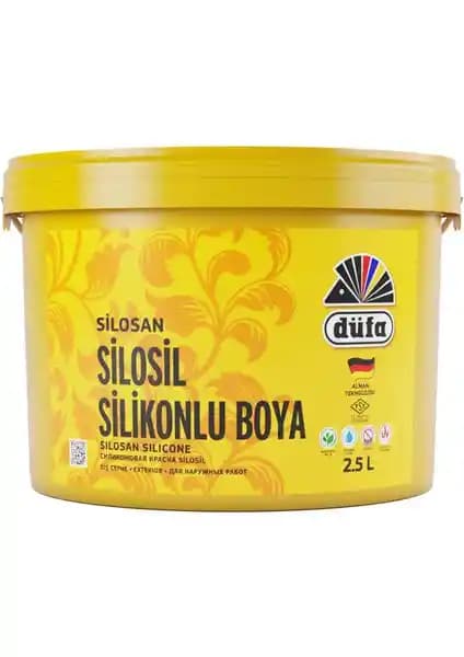 Düfa Silosil Silikonlu Dış Cephe Boyası 8260 Sütlü Kahve 2.5 L Yüksek Performans ve Estetik