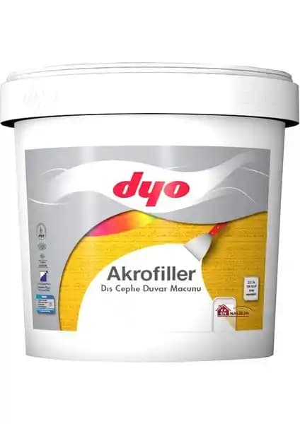 Dyo Akrofiller Dış Cephe Macunu: Yüksek Performanslı ve Dayanıklı Yüzey Kaplama Çözümü