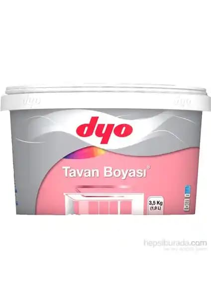 Dyo Tavan 3,5 Kg Beyaz İç Mekan Boyası Yüksek Kapatıcılık ve Kolay Uygulama Özelliğiyle