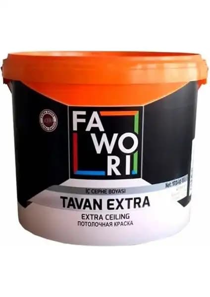 Fawori Extra Tavan Boyası 3,5 kg iç mekanlar için yüksek kaliteli mat ve dayanıklı boya seçeneği