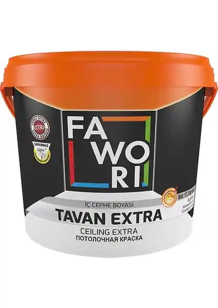 Fawori Tavan Extra Boya Beyaz İç Mekanlar İçin Yüksek Kaliteli Dayanıklı Boya Seçeneği