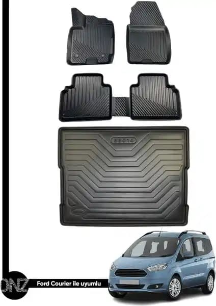 Ford Courier (2014-2021) İçin Gold Paspas ve Bagaj Havuzu Detaylı İnceleme