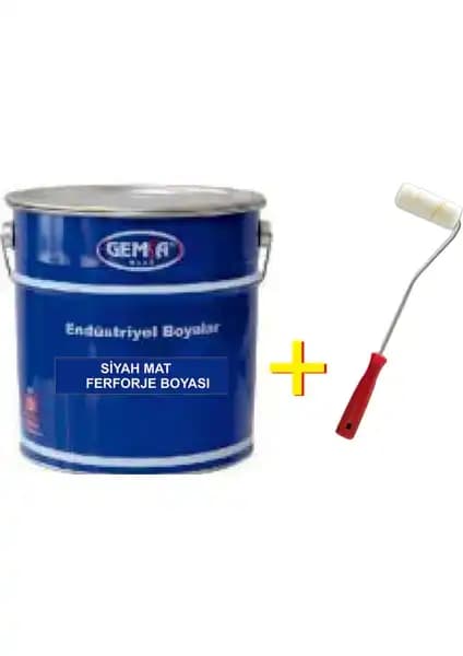 Gemsa Siyah Mat Ferforje Boyası 3 kg: Dayanıklı ve Estetik Metal Boya Çözümü