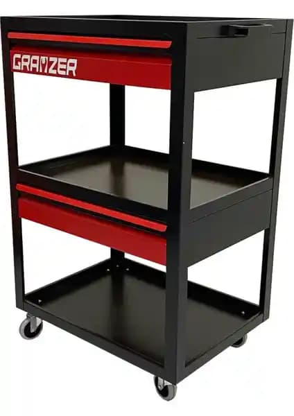 Grayzer İki Çekmeceli Parça Taşıma Takım Arabası Özellikleri ve Kullanım Avantajları