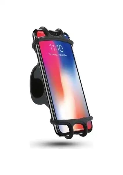Greathings Siyah Bisiklet ve Motosiklet Telefon Tutucu Güvenli ve Pratik Kullanım İçin