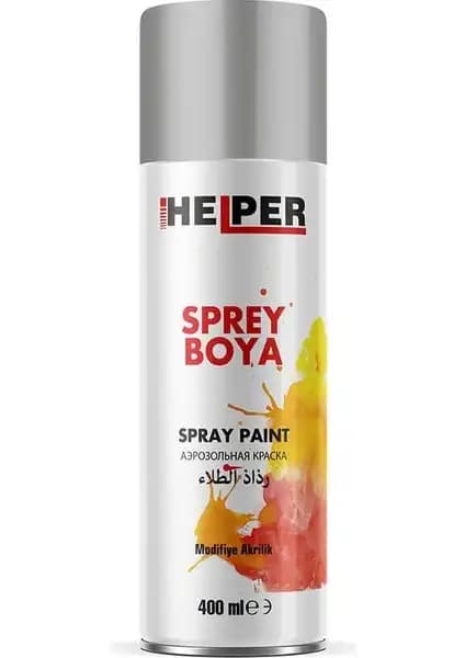 Helper Ral 9006 Metalik Gri Sprey Boya 400ML - Dayanıklı ve Estetik Uygulamalar İçin