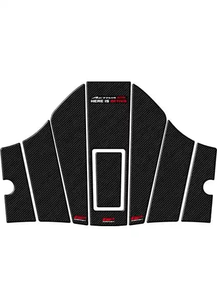 Honda Activa 125 2023-2024 Uyumlu Karbon Tasarımlı Tank Koruma Seti