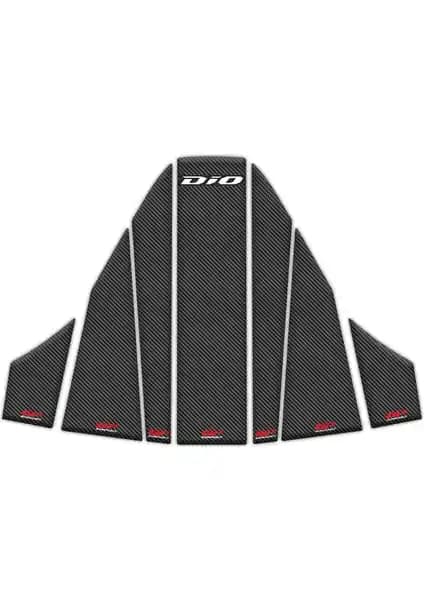 Honda Dio 2021-2024 İçin GP Kompozit Karbon Tank Pad Seti Koruma ve Estetik Sağlar