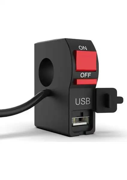 Hsb 2066 Sis Farı Düğmesi USB Modeli: Çok Fonksiyonlu Motosiklet Aksesuarları