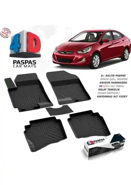 Hyundai Accent Blue İçin 4D Havuzlu Paspaslar: Yüksek Kalite ve Güvenli Koruma
