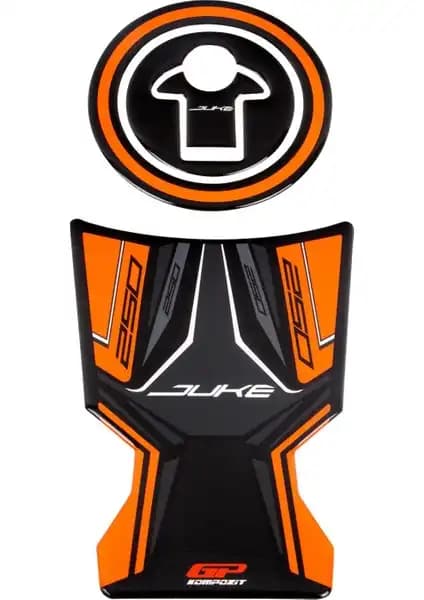 KTM Duke 250 için Uyumlu Gp Kompozit Tank Pad Koruma ve Estetik Çözüm