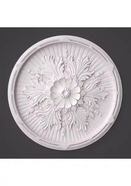 Linda Desenli Strafor Tavan Lamba Göbeği 40 cm ile Şık Dekorasyon Çözümü