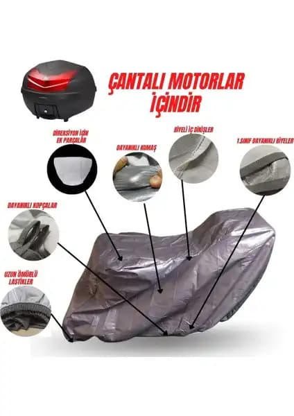 MaxDurable Honda PCX 125 Çantalı Brandası Uzun Ömürlü ve Pratik Koruma Çözümü