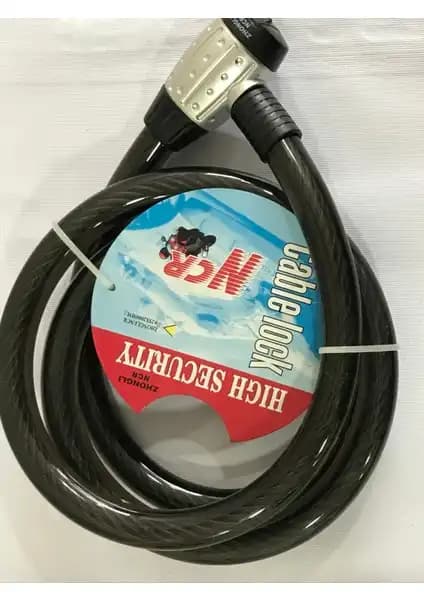 NCR Motosiklet Halat Kilit 25mm Kalınlık ve 2 Metre Uzunluk ile Güvenliği Artırır