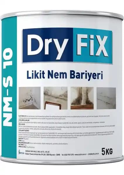 Nem ve Rutubet Önleyici Boya Dryfix Nm-S 10 ile Uzun Ömürlü Koruma Sağlayın