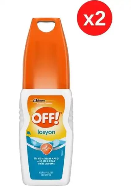 Off Off Sinekkovar Losyon 100 ml çift paket, yaz aylarında etkili sivrisinek koruyucu