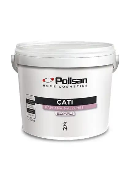 Polisan Çatı Elyaflı Kaplama Malzemesi Beyaz 20 kg - Yüksek Performanslı İzolasyon Çözümü