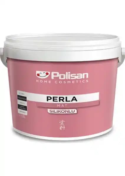 Polisan Perla Mat Silikonlu Beyaz İç Cephe Boyası 7,5 L ile Modern ve Dayanıklı Duvar Kaplaması