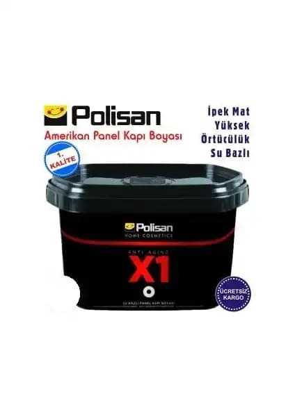 Polisan X1 Panel Kapı Boyası Beyaz 2.5 L İç Mekan Estetik ve Hızlı Kuruma Özelliğiyle