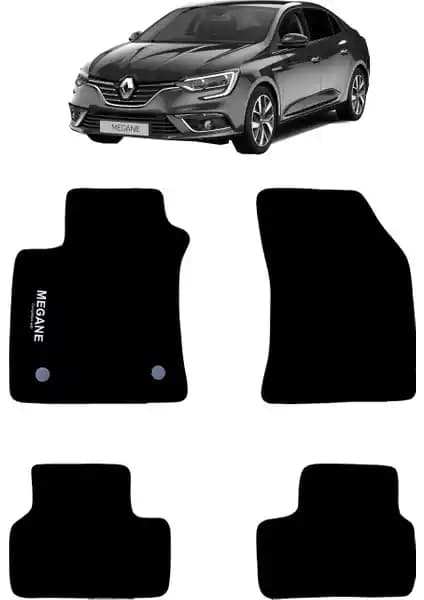 Renault Megane 4 ve Sonrası İçin Yüksek Kaliteli Halı Paspaslar