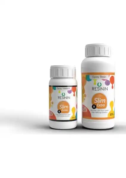 Resinin Slim Extra 750 Gr A+B: Yüksek Kaliteli Ultra Şeffaf Epoksi Reçine