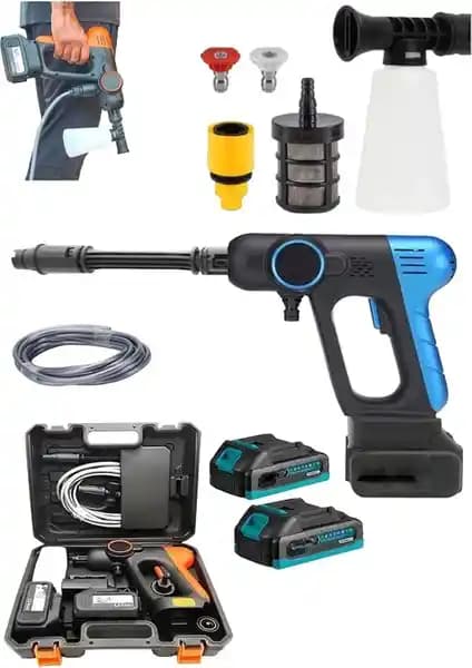 Schutzenger 854VF Çift Akülü Yüksek Performanslı Otomobil ve Bahçe Temizleme Cihazı