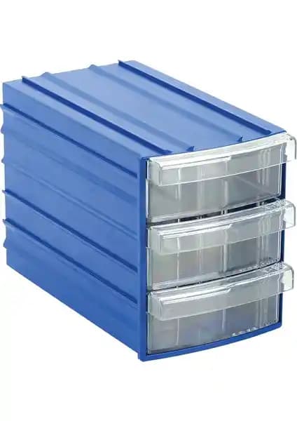 Sembol Plastik Y93 Oval 3 Çekmeceli Kutu: Fonksiyonel ve Şık Saklama Çözümü