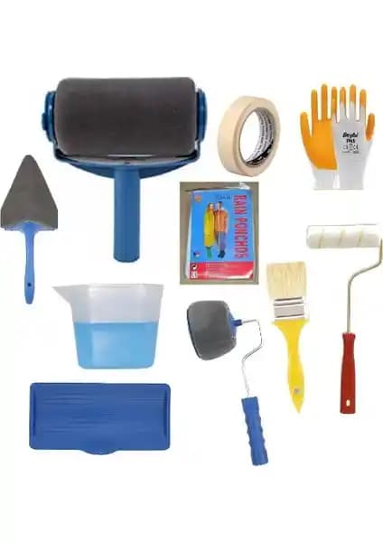 Smart Paint Rulo 10 Parça Boya ve Badana Seti Damlatmayan Özelliğiyle Kolay Kullanım