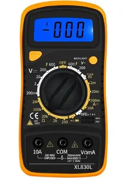 Solinpatech XL830L Dijital Multimetre: Çok Fonksiyonlu Elektrik Ölçüm Cihazı ve Kullanım Kılavuzu