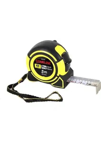 Starline Starlıne 5G48E 5 Metre Uzunluk ve 19 mm Genişlik Güvenilir Şerit Metre