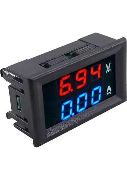 Temiz Pazar Dijital Dual Voltmetre ve Ampermetre: Yüksek Hassasiyetli ve Taşınabilir Elektrik Ölçüm Cihazı