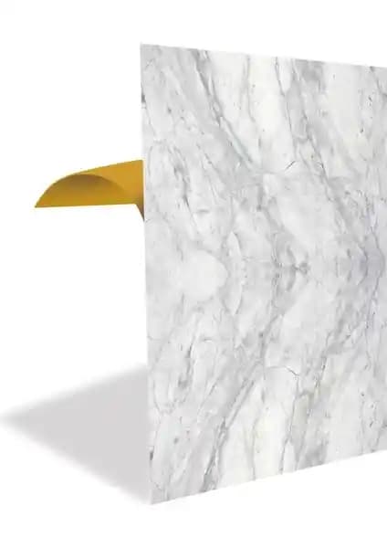 Tink Kendinden Yapışkanlı Gri Ağ Mermer Desenli PVC Panel Dekorasyon Çözümü